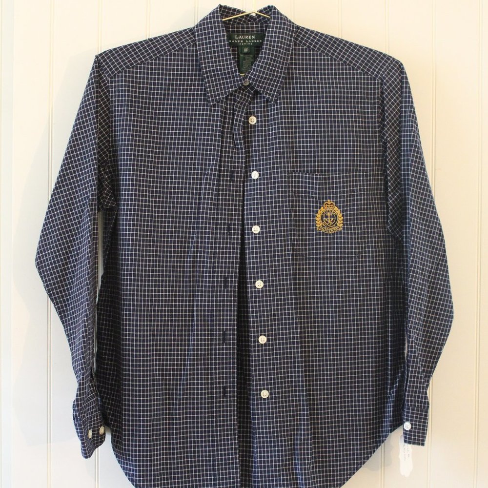 Ralph Lauren ✤ Vintage Collar Embroidered Logo